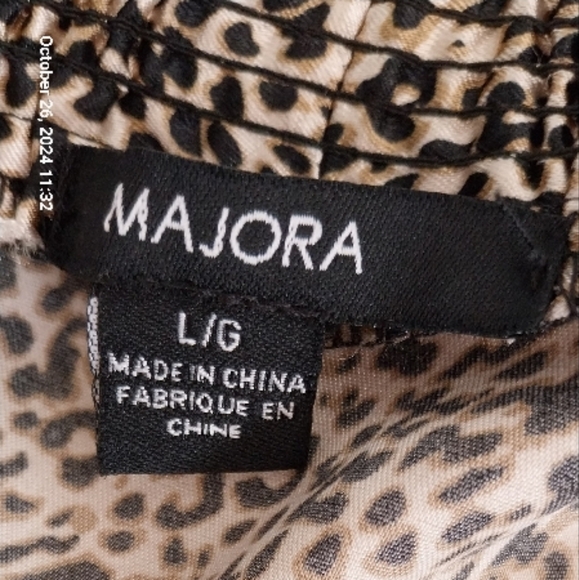 Brand New Trendy Animal Print Ruffled Edge Cap shrug - Picture 6 of 6